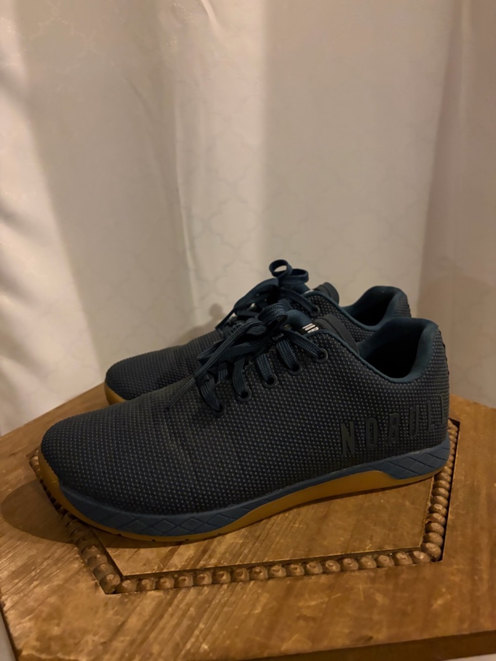 NOBULL Men's Low-Profile Trainers in Blue with Gum Sole